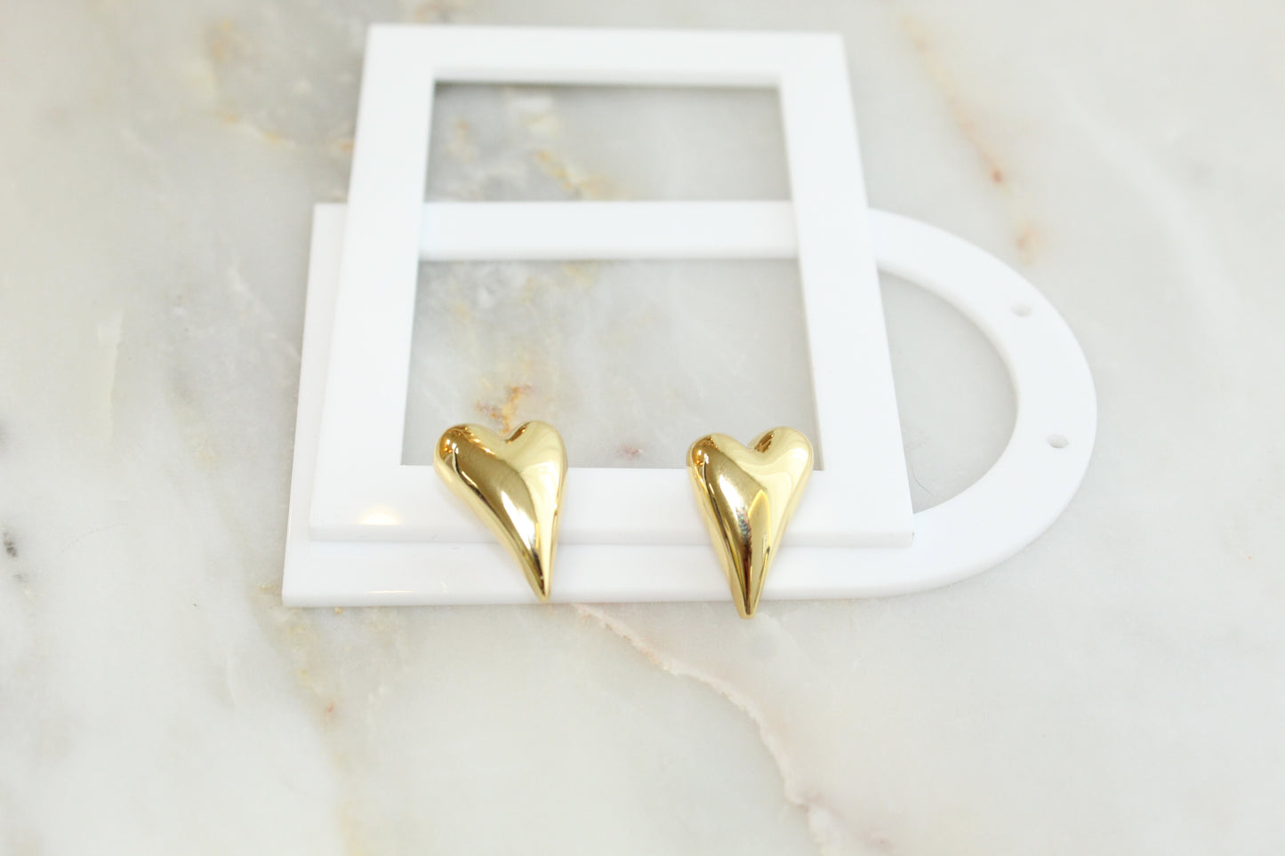 Earring S-A/P plated gold