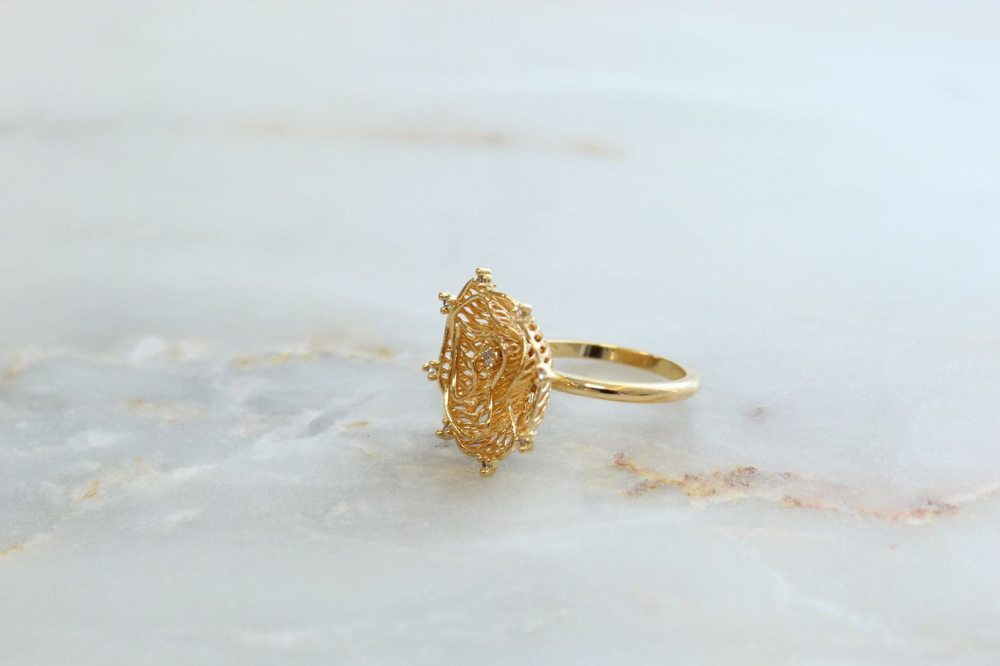 Ring Flowers Gold N/A