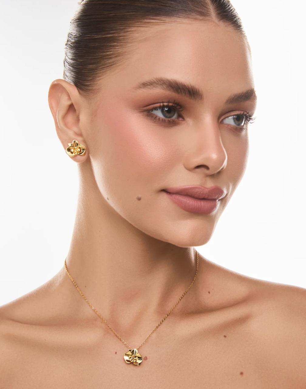 Necklace Essencial Violeta Gold A/P