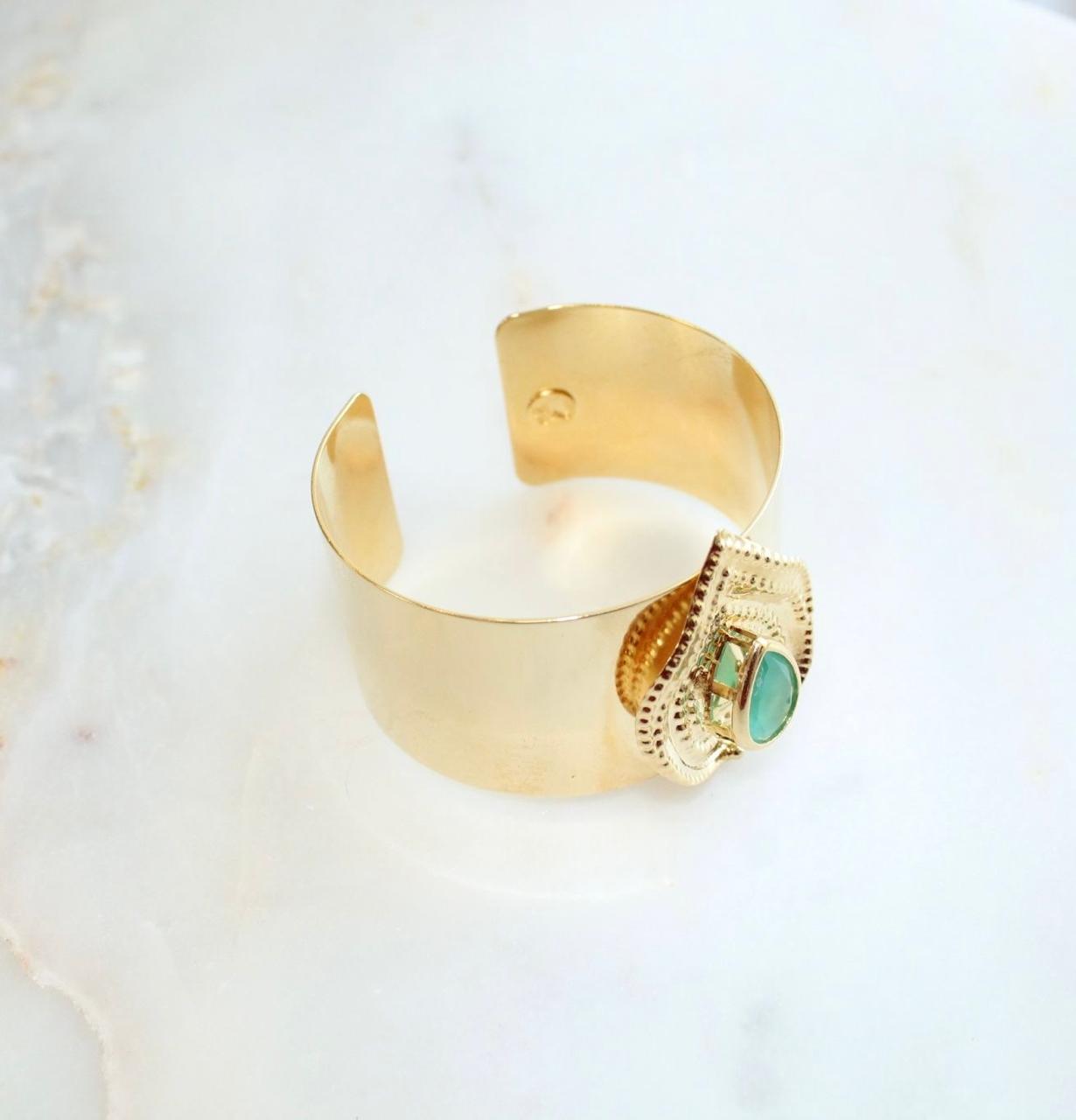 Bracelet Gold and Green