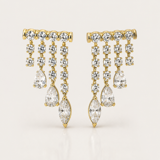 EARRING CRYSTAL BLOSSOM