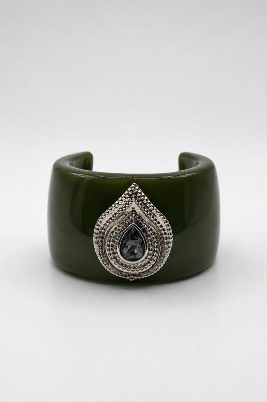 BRACELET RESINA BIA SILVER