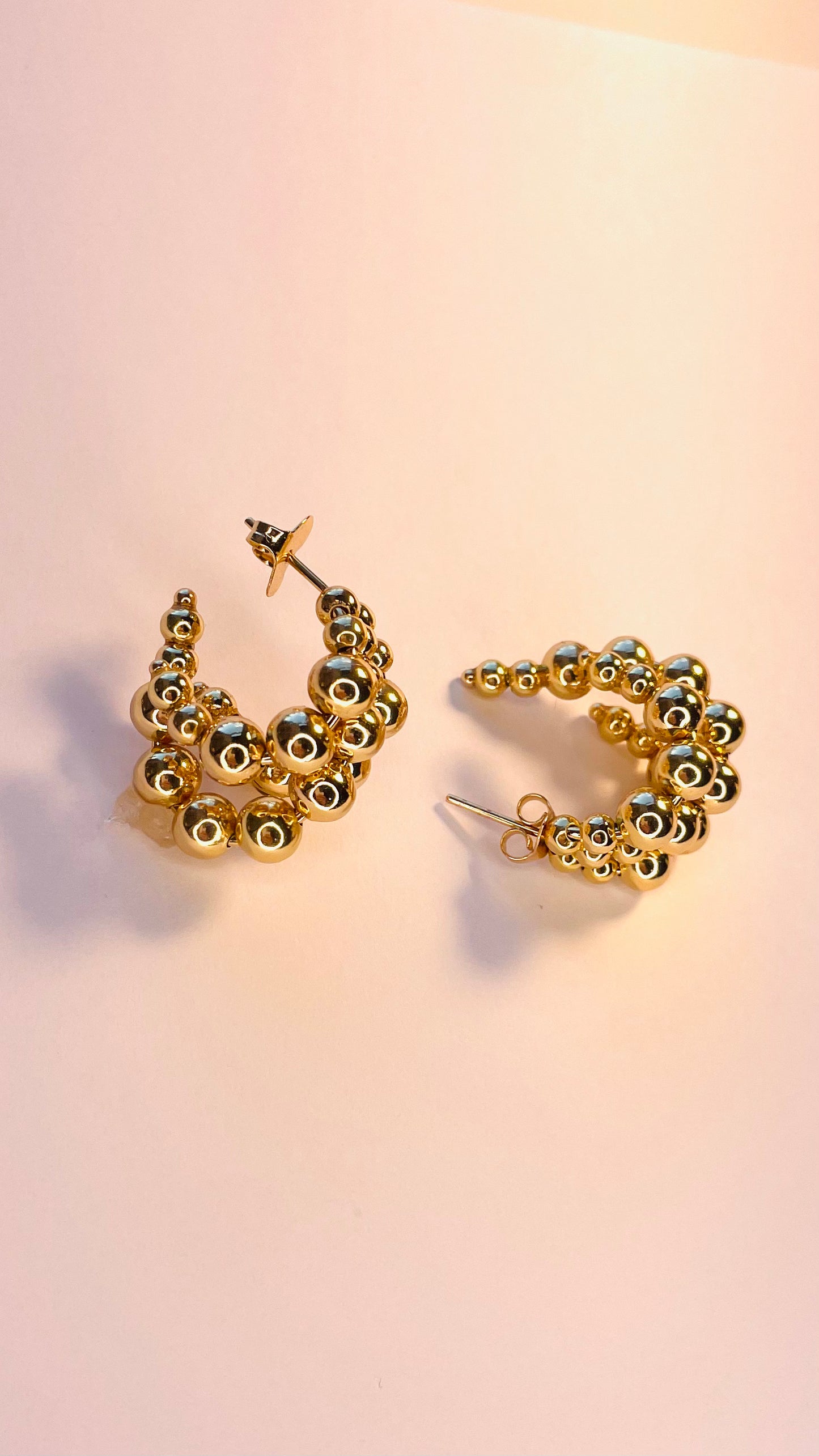 EARRING BLVD ESFERAS GOLD