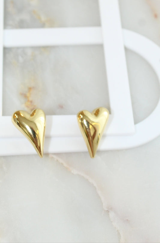 Earring S-A/P plated gold