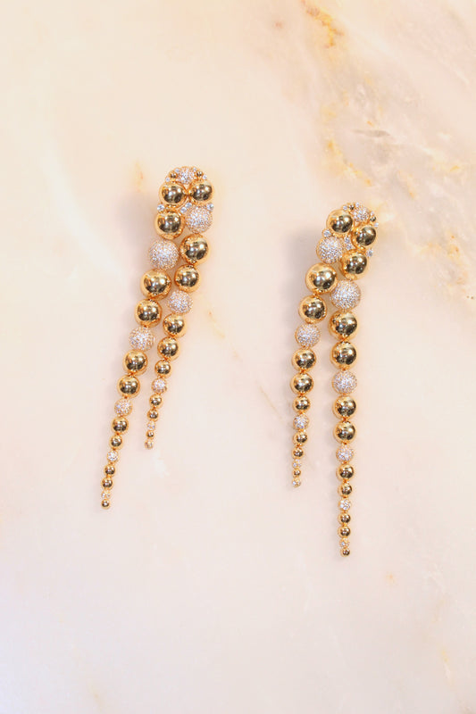 Earring chic esferas