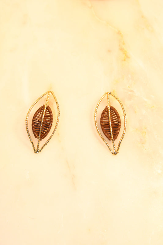 Earring Camila leather