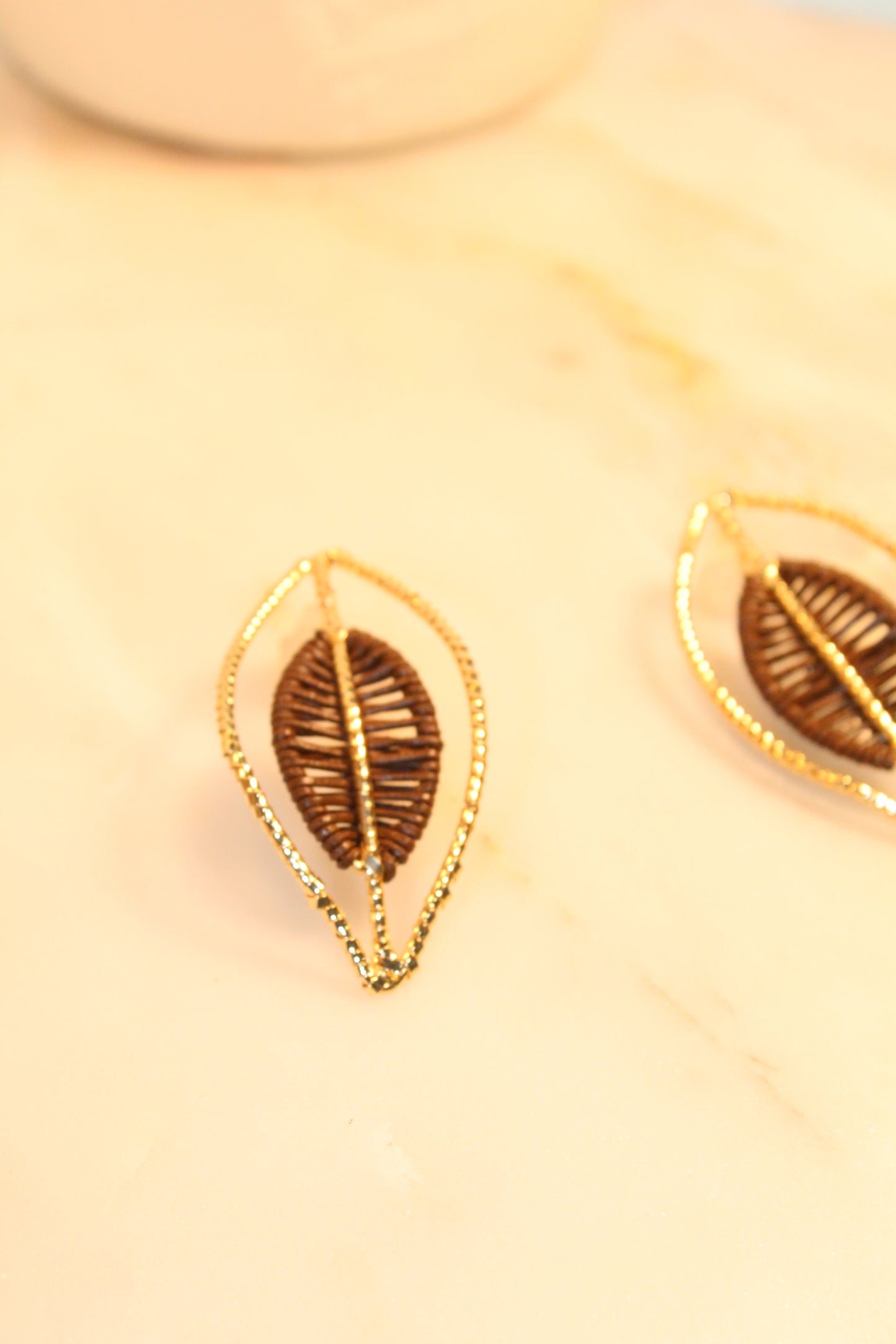 Earring Camila leather