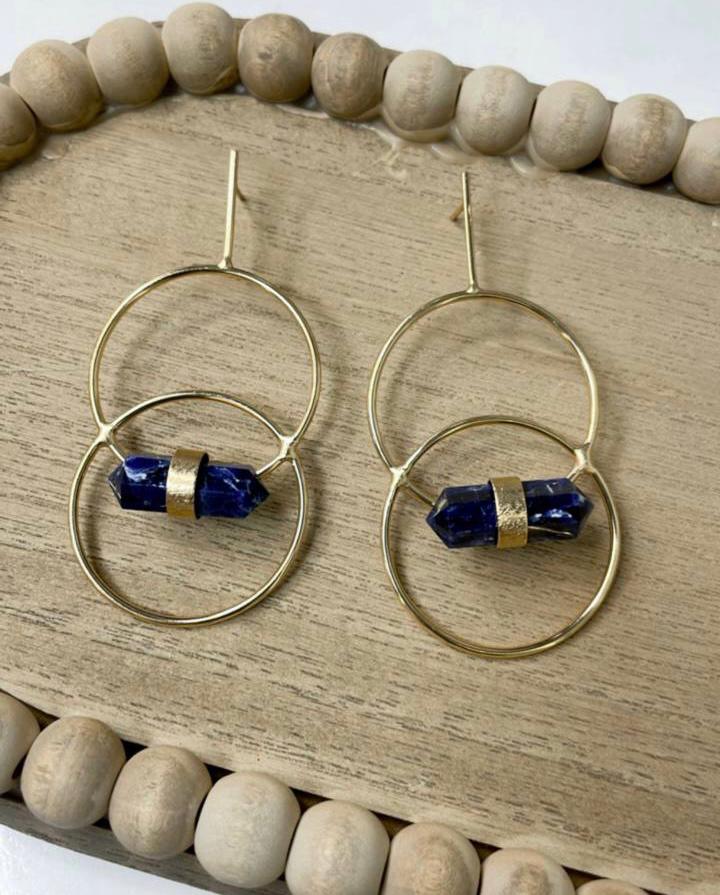 Earring Pedra  NaturalBLV