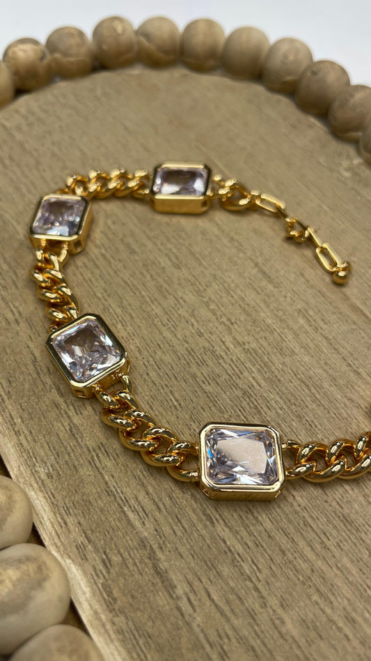 Bracelet Cristal Square 14F