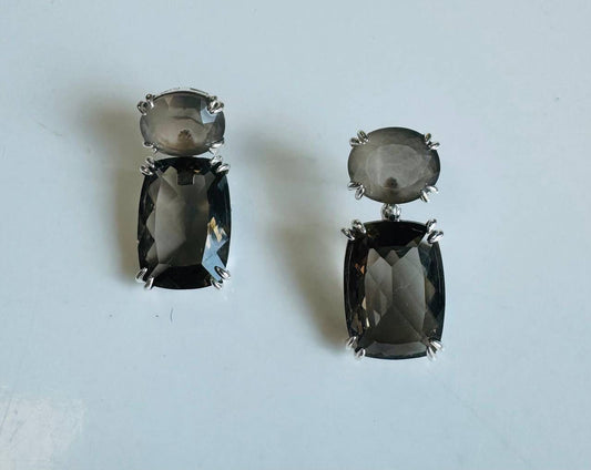 Earring Rock Silver BLVD