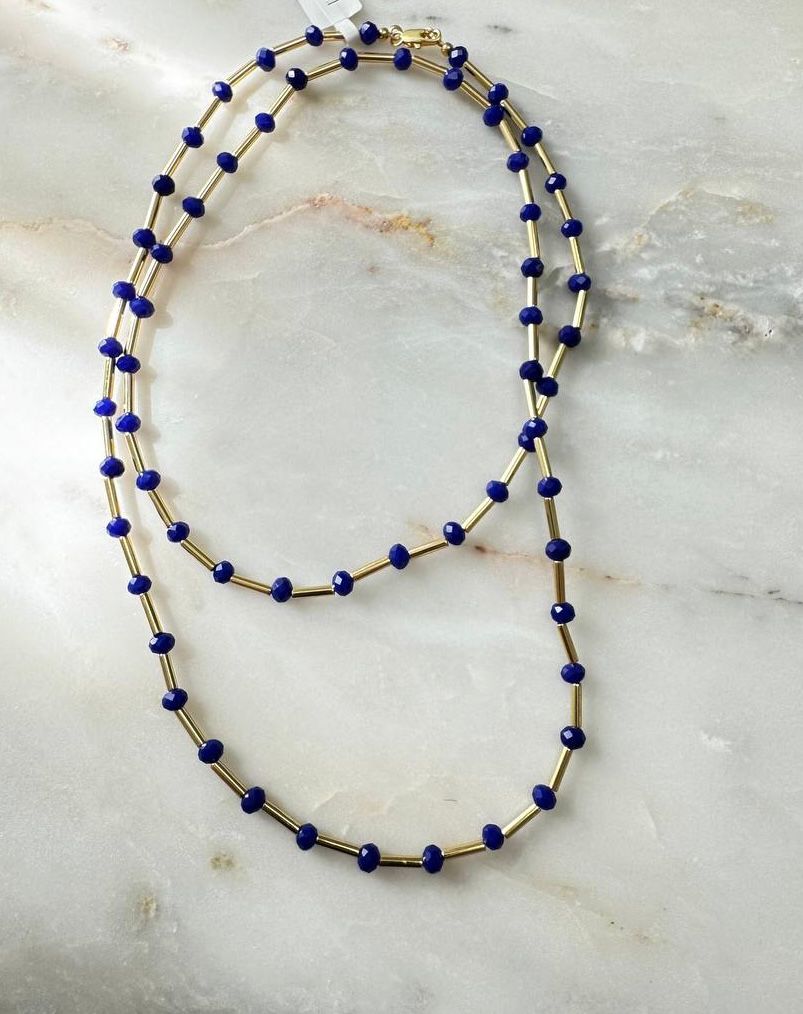 Necklace esferas Blue L BLVD