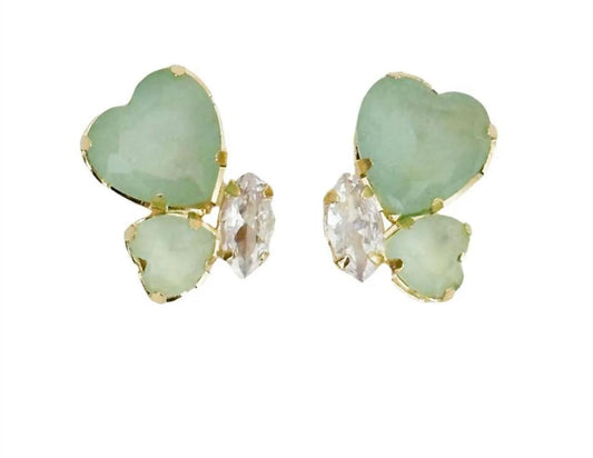Earring Borboleta Green B/M