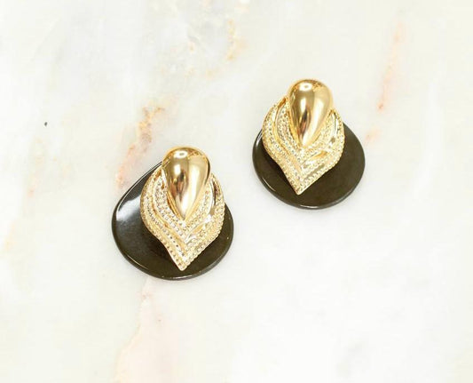 Earring Barroco Marrom B/M