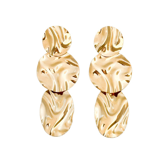 Earring Martelado Gold B/M