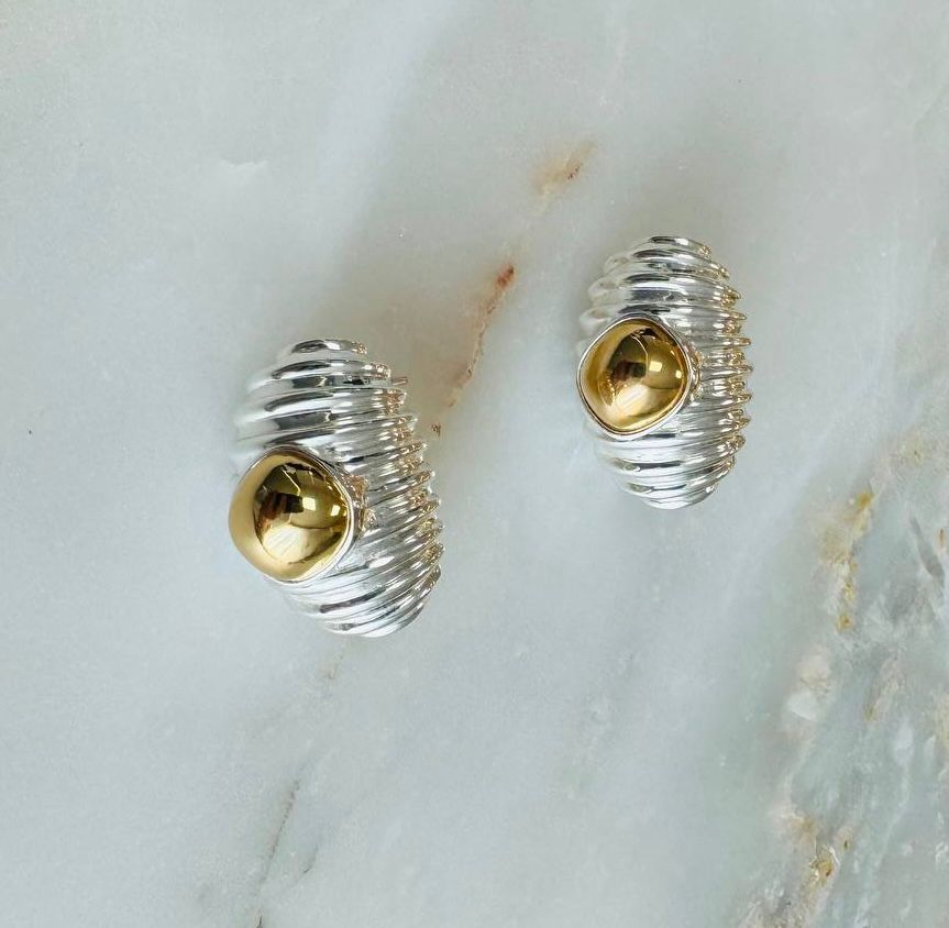 Earring Silver and Gold BLVD