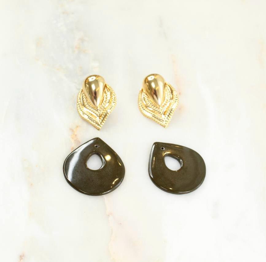 Earring Barroco Marrom B/M